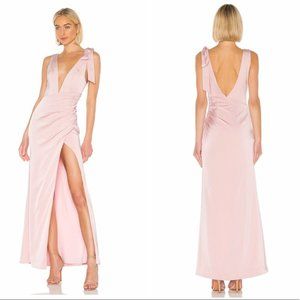 NW Lovers + friends light pink slit vneck dress